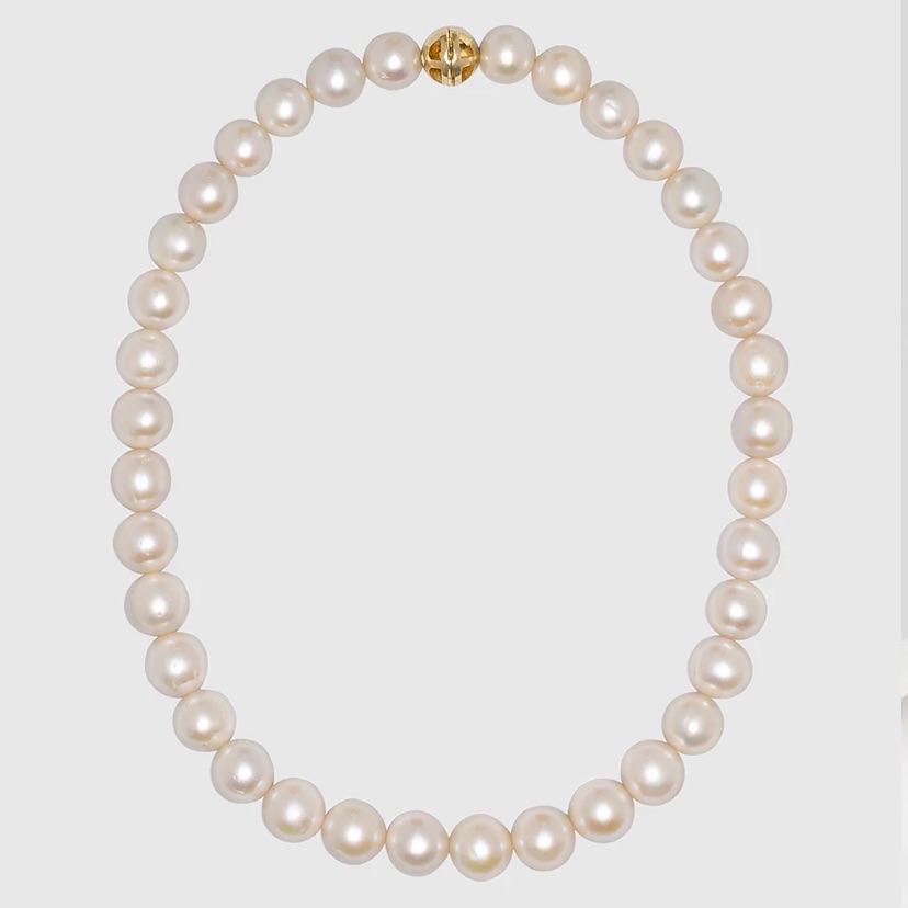 Classic Pearl Choker - Gold